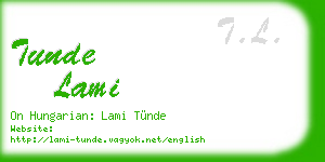 tunde lami business card